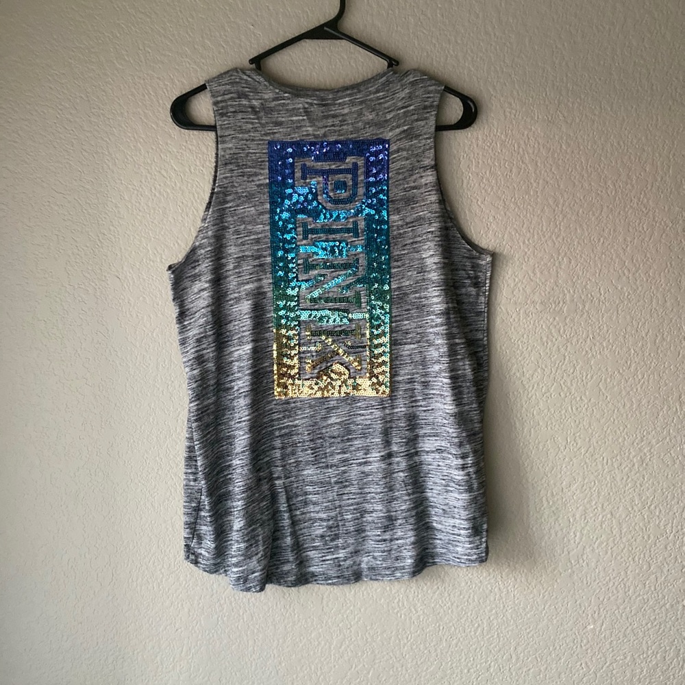 Victoria’s Secret Pink Bling Rainbow Tank Top
